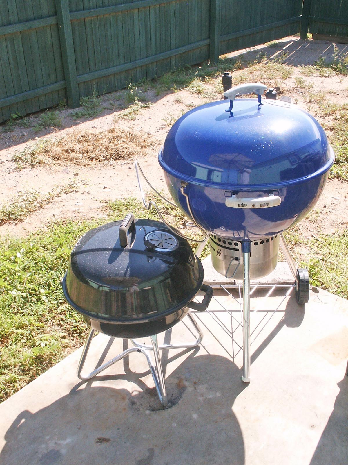 Charcoal kettle grills illustrating the category